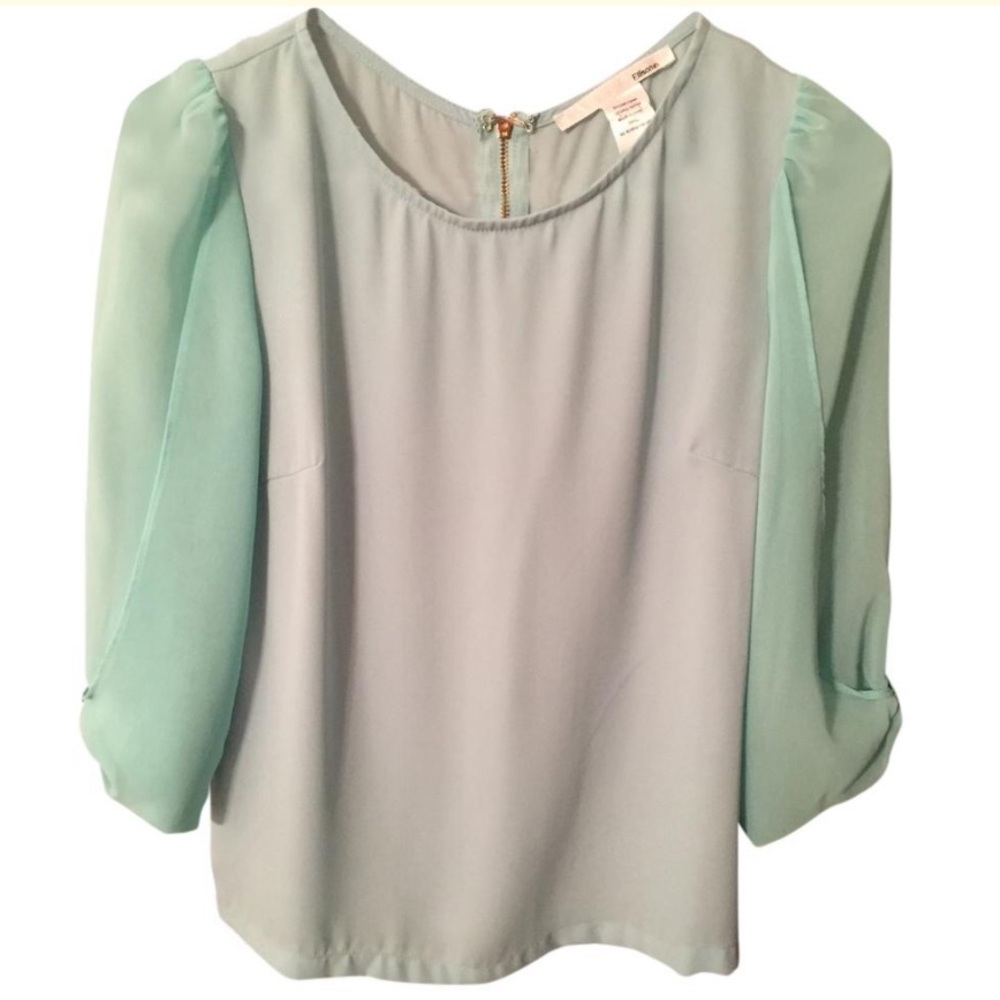 Sexy Green Ellison Blouse with Arm Flare - NWOT - Picture 7 of 8
